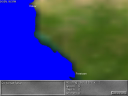 The map with terrain and city names